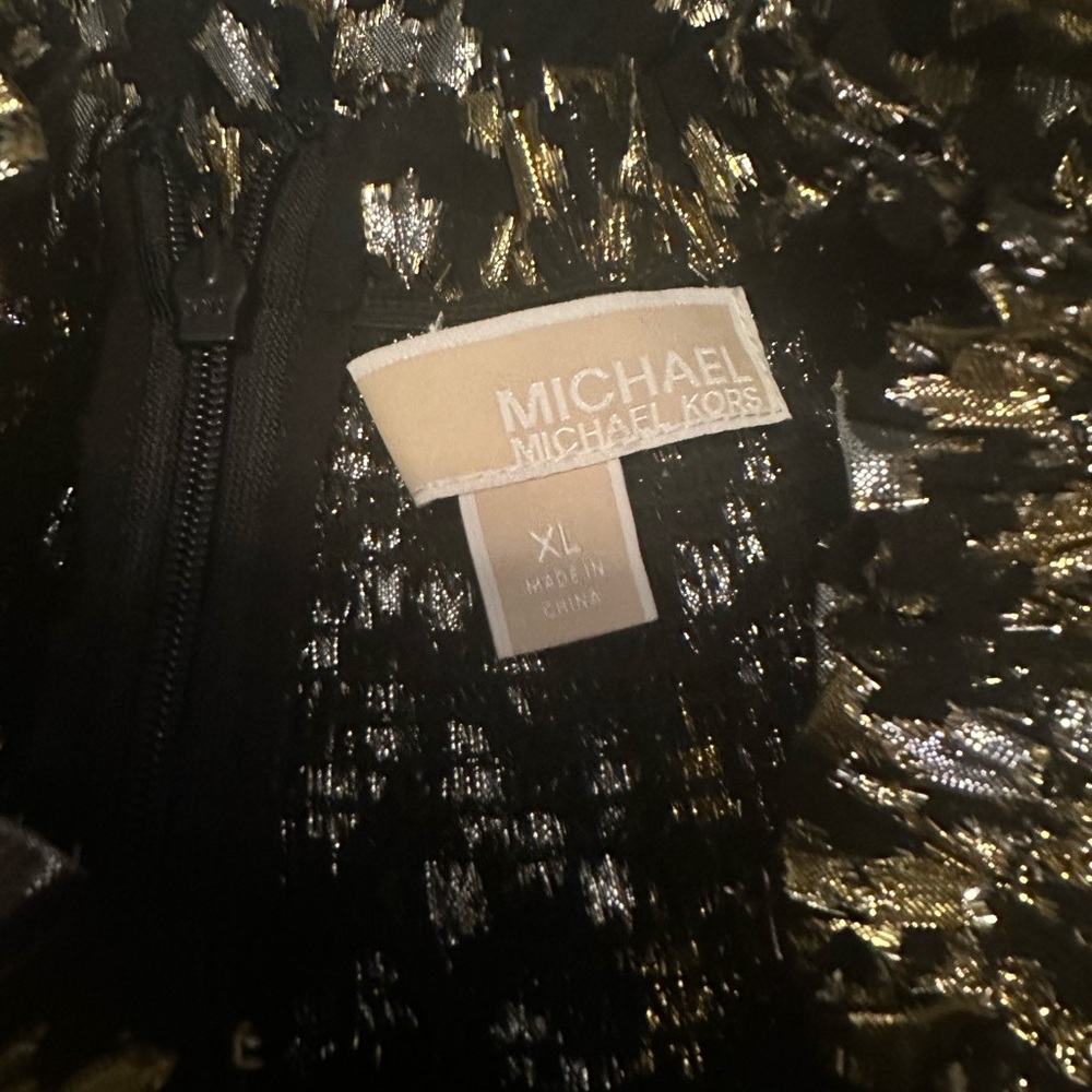 MICHAEL KORS METALLIC PARTY DRESS - Picture 2 of 2